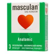 Презервативы анатомической формы Masculan Anatomic - 3 шт.