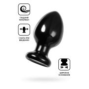 Анальная втулка POPO Pleasure by TOYFA Cetus α, PVC, черная, 11,5 см, Ø 6,2 см