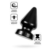 Анальная втулка POPO Pleasure by TOYFA Draco α, PVC, черная, 18 см, Ø 9,5 см