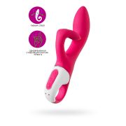 Нереалистичный вибратор Satisfyer Embrace me, силикон, малиновый, 22,5 см