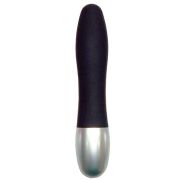 Черный миниатюрный вибратор DISCRETION - 8 см.
