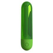 Зеленая перезаряжаемая вибропуля Kiwi