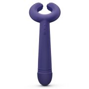 Темно-синий вибратор для пар Please Me Multi Vibrator