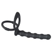 Насадка на пенис для двойного проникновения Cock & ball ring