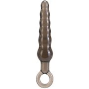 Дымчатая фигурная анальная ёлочка ANAL STICK - 14 см.