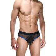 Мужские полупрозрачные трусы-слипы с контрастным кантом