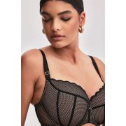 Черный бюстгальтер Chita с чашкой +size на поролоне