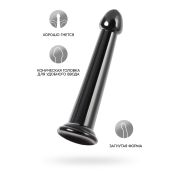 Нереалистичный фаллоимитатор TOYFA Basic Jelly Dildo L, TPE, чёрный, 20 см