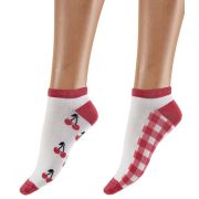 Набор из 2 пар носков Bamboo Socks - с вишенками и в клетку