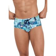 Синие плавки с принтом Cassiel Swimsuit Brief