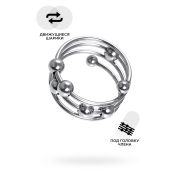 Кольцо под головку пениса Metal by TOYFA, металл, серебристое, Ø 4 см