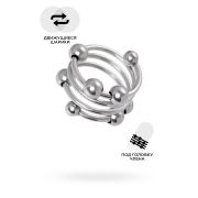 Кольцо под головку пениса Metal by TOYFA, металл, серебристое, Ø 3,2 см