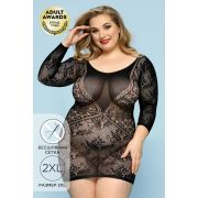 Платье-сетка Candy Girl Darcy, нейлон, черный, 2XL