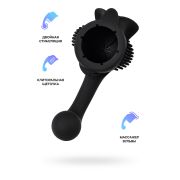 Сменная насадка женская для Domi 2, силикон, черный, 12,9 см
