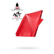 Простыня для секса Black&Red by TOYFA, ПВХ, красный, 220х200