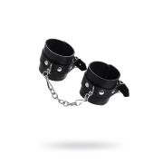 Наручники Pecado BDSM, однослойные натуральная кожа, черные