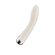 Вибратор для точки G  с ротацией Satisfyer Spinning Vibe 1, силикон, бежевый, 17,8 см
