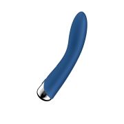 Вибратор для точки G  с ротацией Satisfyer Spinning Vibe 1, силикон, синий, 17,8 см