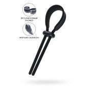 Лассо на пенис A-Toys by TOYFA Keb, силикон, черный, 14 см