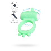 Виброкольцо на пенис A-Toys by TOYFA Fowd, силикон, зеленое, Ø 2,6 см