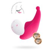 Клиторальный вибратор в трусики JOS Pansy, силикон, розовый, 8 см