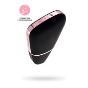 Вакуум-волновой стимулятор с вибрацией Satisfyer Love Triangle Connect App, силикон, черный, 8,8см