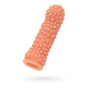 Насадка реалистичная KOKOS PENIS SLEEVE с дополнительной стимуляцией, TPE, телесная, 16.5 см