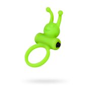 Эрекционное кольцо на пенис A-Toys by TOYFA Flik, силикон, зеленый, 9,1 см, Ø 3,1 см