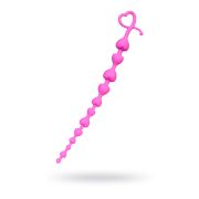 Анальная цепочка ToDo by Toyfa Long Sweety, силикон, розовый, 34 см, Ø 2,7 см