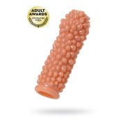 Насадка реалистичная KOKOS EXTREME SLEEVE 08-S с дополнительной стимуляцией, TPE, телесная, 12.7 см