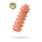 Насадка реалистичная KOKOS EXTREME SLEEVE 04-S с дополнительной стимуляцией, TPE, телесная, 12.7 см