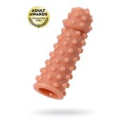 Насадка реалистичная KOKOS EXTREME SLEEVE 02-M с дополнительной стимуляцией, TPE, телесная, 14.7 см