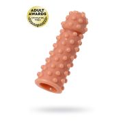 Насадка реалистичная KOKOS EXTREME SLEEVE 02-S с дополнительной стимуляцией, TPE, телесная, 12.7 см
