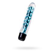 Вибратор TOYFA Basic Trio Vibe, TPE, голубой, 15,5 см