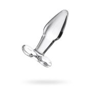 Анальная втулка Sexus Glass, стекло, прозрачная, 10,5 см, Ø 3,5 см