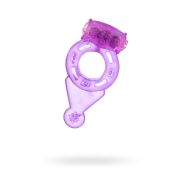 Виброкольцо на пенис TOYFA Basic, TPE, фиолетовый
