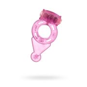 Виброкольцо на пенис TOYFA Basic, TPE, розовый