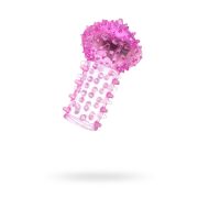 Вибронасадка на палец TOYFA Basic, TPE, розовый, 6,5 см