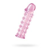 Насадка на пенис TOYFA Basic, TPE, розовый, 12,5 см