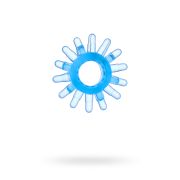 Эрекционное кольцо на пенис TOYFA Basic, TPE, синий