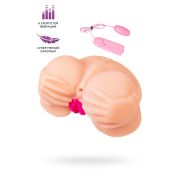 Мастурбатор реалистичный Juicy Pussy by TOYFA Nicole с вибрацией, вагина и анус, TPR, телесный